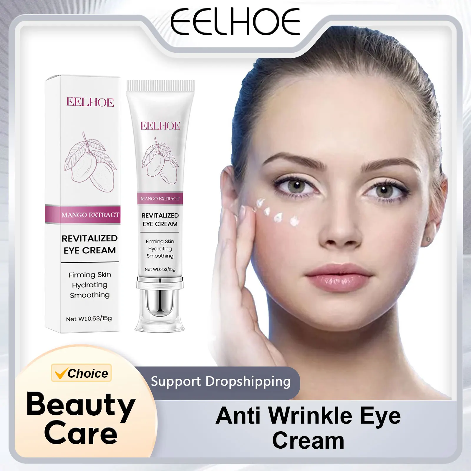 Anti Wrinkle Eye Cream Mango Reduce Dark Circle Puffiness Treatment Moisturizing Firm Fine Lines Eliminate Bags Particle Removal