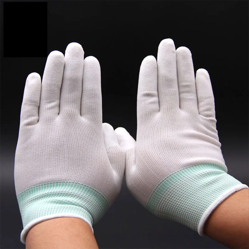 Anti Static ESD Electronic Working Gloves Pu Finger PC Antiskid for Garden