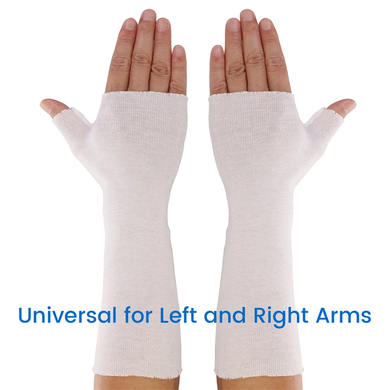 VELPEAU Wrist Liner Stockinette Elastic for Skin Protection and Reduce Friction Cotton Arm Sock Sleeve for Under Splint 10PCS