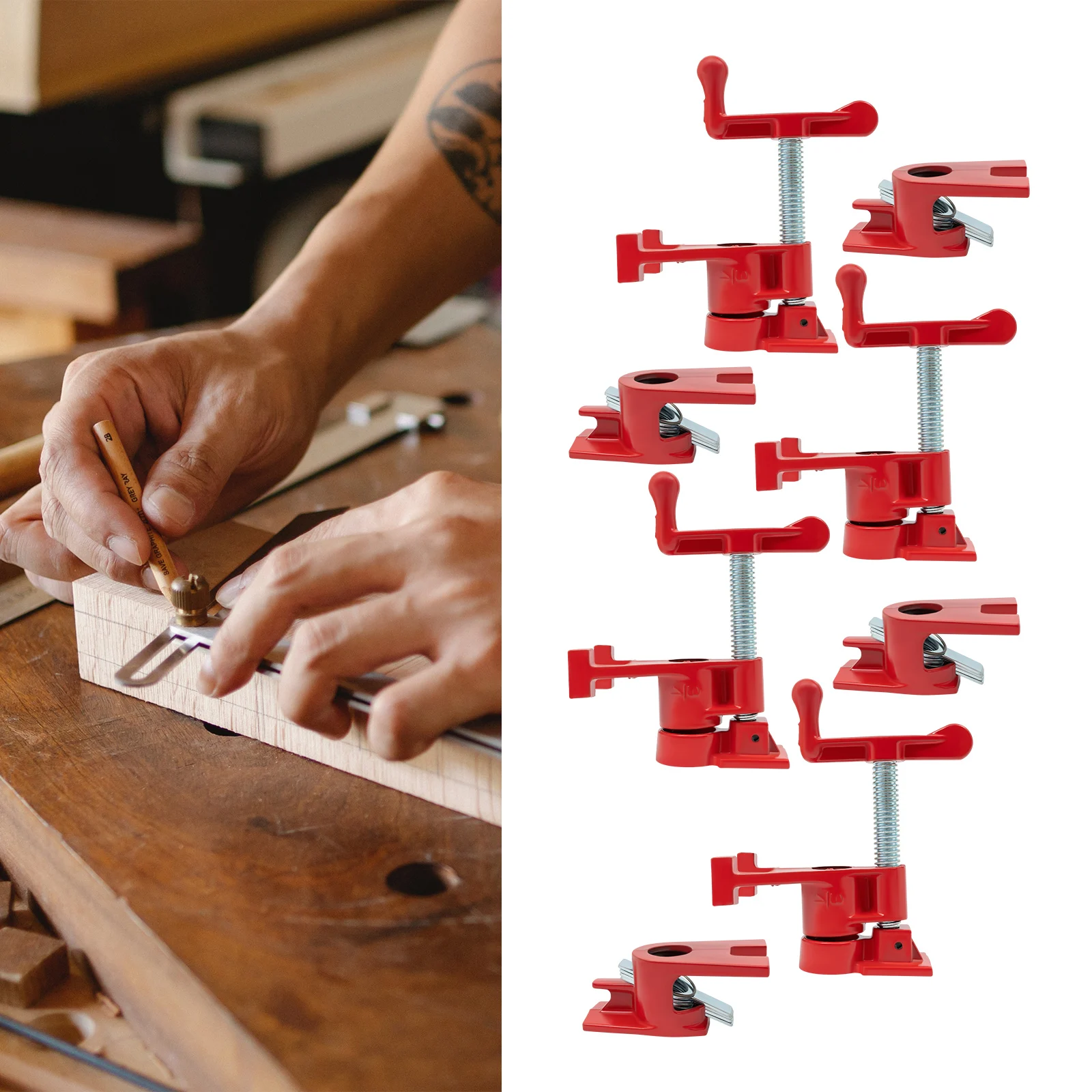 

Набор хомутов для труб для склеивания древесины, набор хомутов для труб для склеивания древесины 3/4 дюйма, набор хомутов для труб для деревообработки, магазинов пиломатериалов, производстве растений