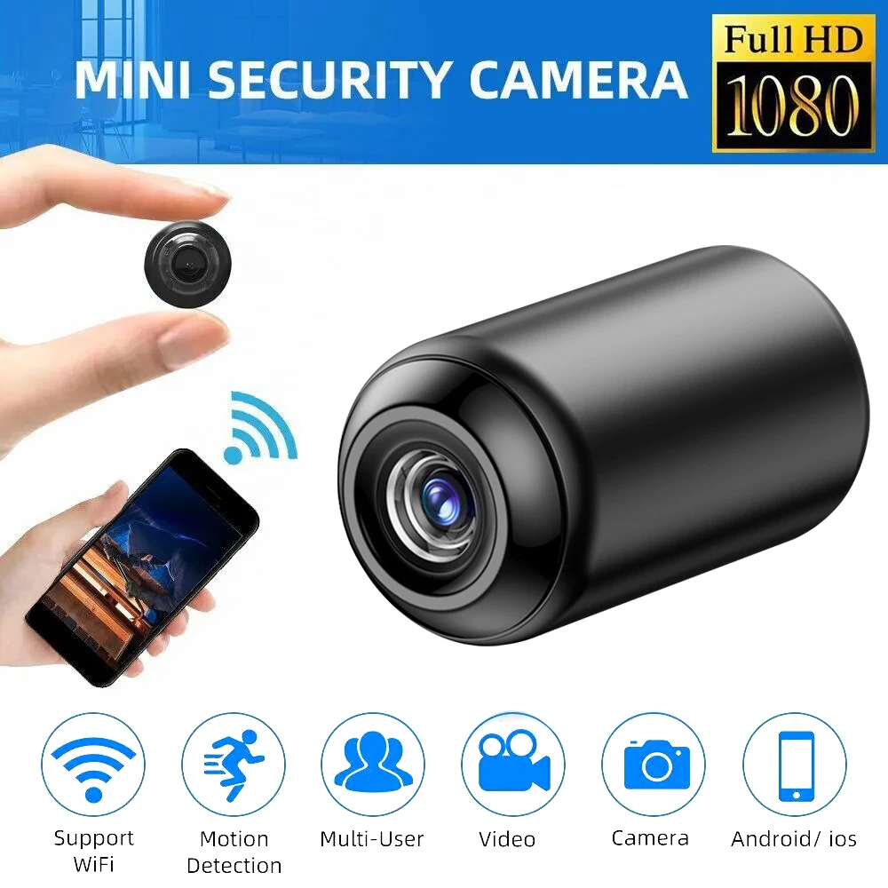 Mini WiFi Camera 1080P HD Night Vision Motion Detector Security Video Recorder Micro Baby Monitor Wireless Surveillance Cam 2025