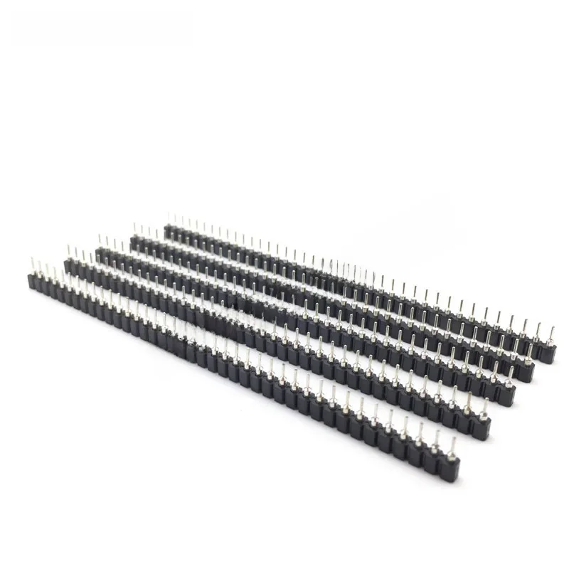10 sztuk/partia 40 P żeńskie header 1x40 Pin 2.54 okrągłe kobiece Pin Header złącze 1*40 otworów pojedyncze inline wiersz igły otworu siedzenia wiersz — zdjęcie 2