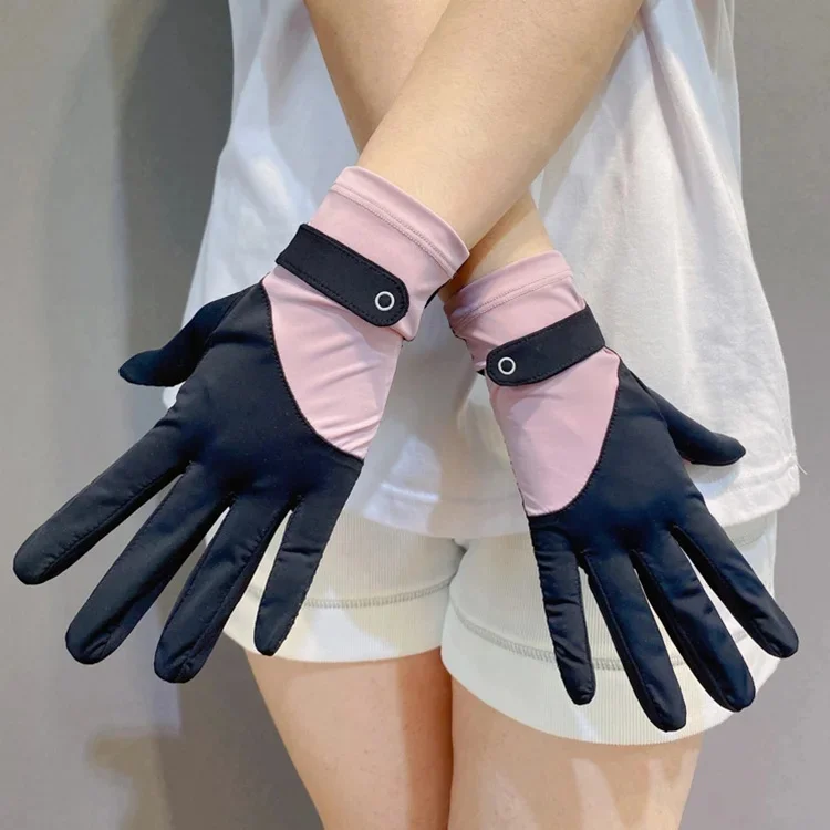 AliExpress Summer Ice Silk Sunscreen Gloves Women Touch Screen Gloves Anti-UV Breathable Non Slip Riding Driving Gloves fitness