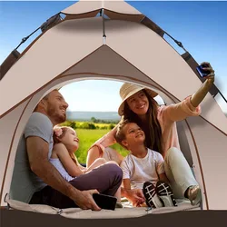 Camping Outdoor One-touch Automatic Pop-up Tent Two-door Shade Tent Camping Climbers Fishing