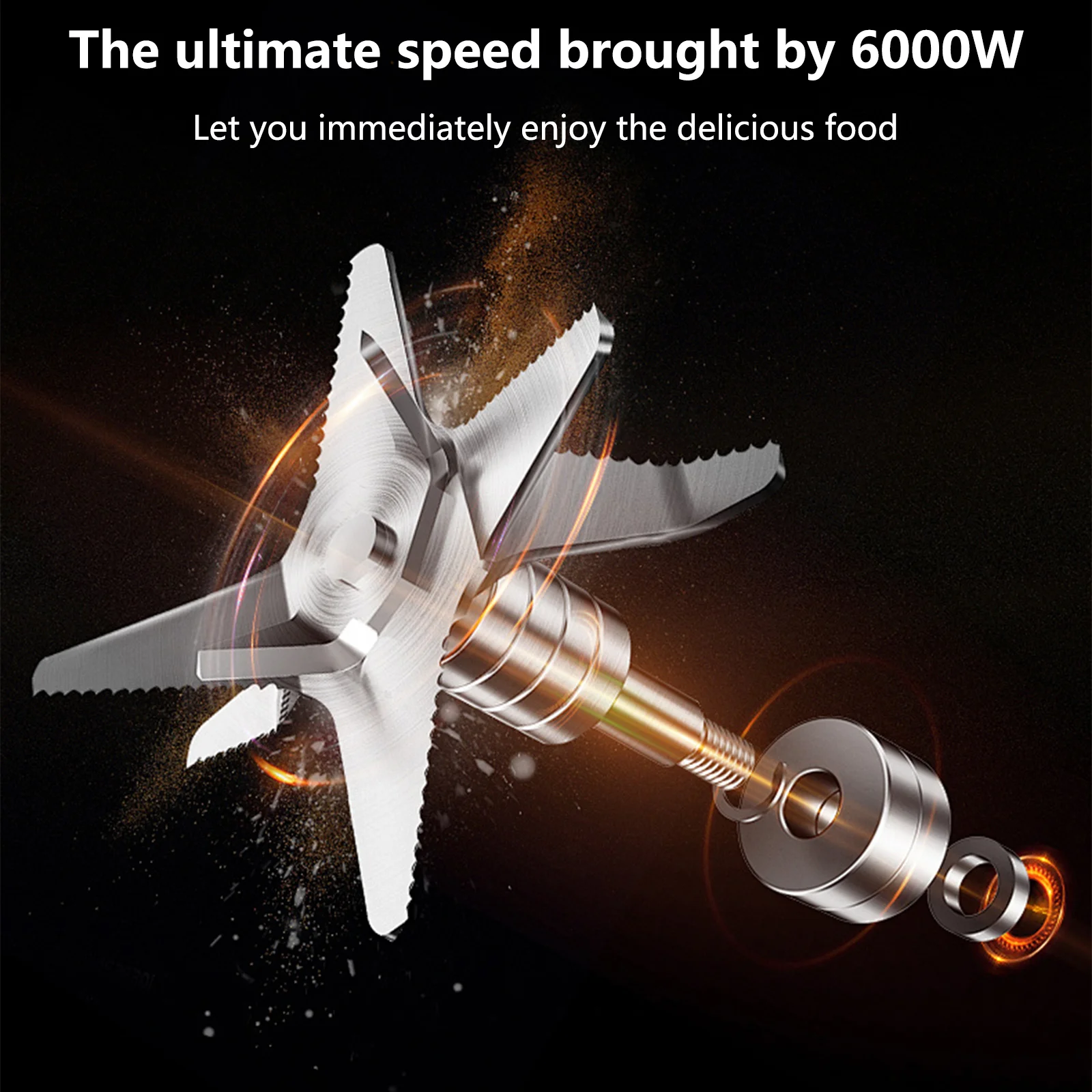 6000 واط متعددة الوظائف المهنية خلاط قوي عصارة صانع عصائر الجدول خلاط مع 2.5L خلاط الحاويات لفاكهة الجليد