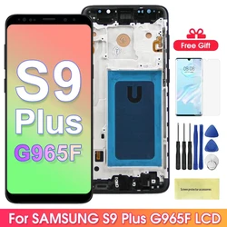 S9 Plus Display Screen Assembly for Samsung Galaxy S9+ G965F G965F/DS Lcd Display Digital Touch Screen with Frame Replacement