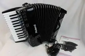 NEW_V-Accordion Black Digital Piano, 26 Keys, 72-Bass Accordion