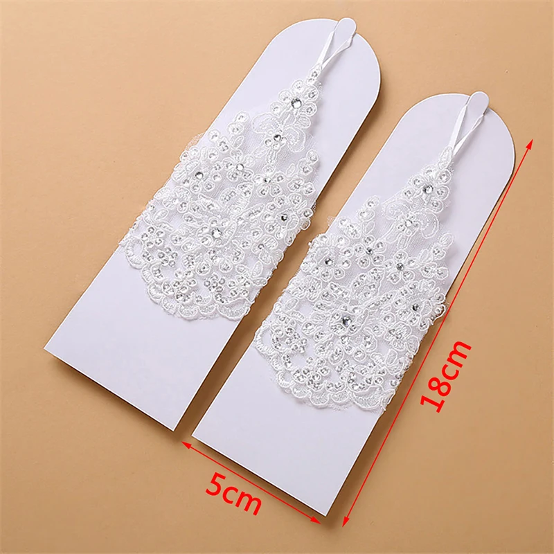 Girls Princess Gloves Girls Dress Glove Lace Diamond Photography Costume