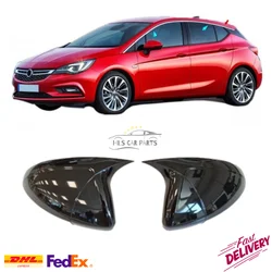 Bat Mirror Cover for Opel Astra K 2016-2020 Car Accessories OPC GTC Piano Black Tuning Auto Sport Design