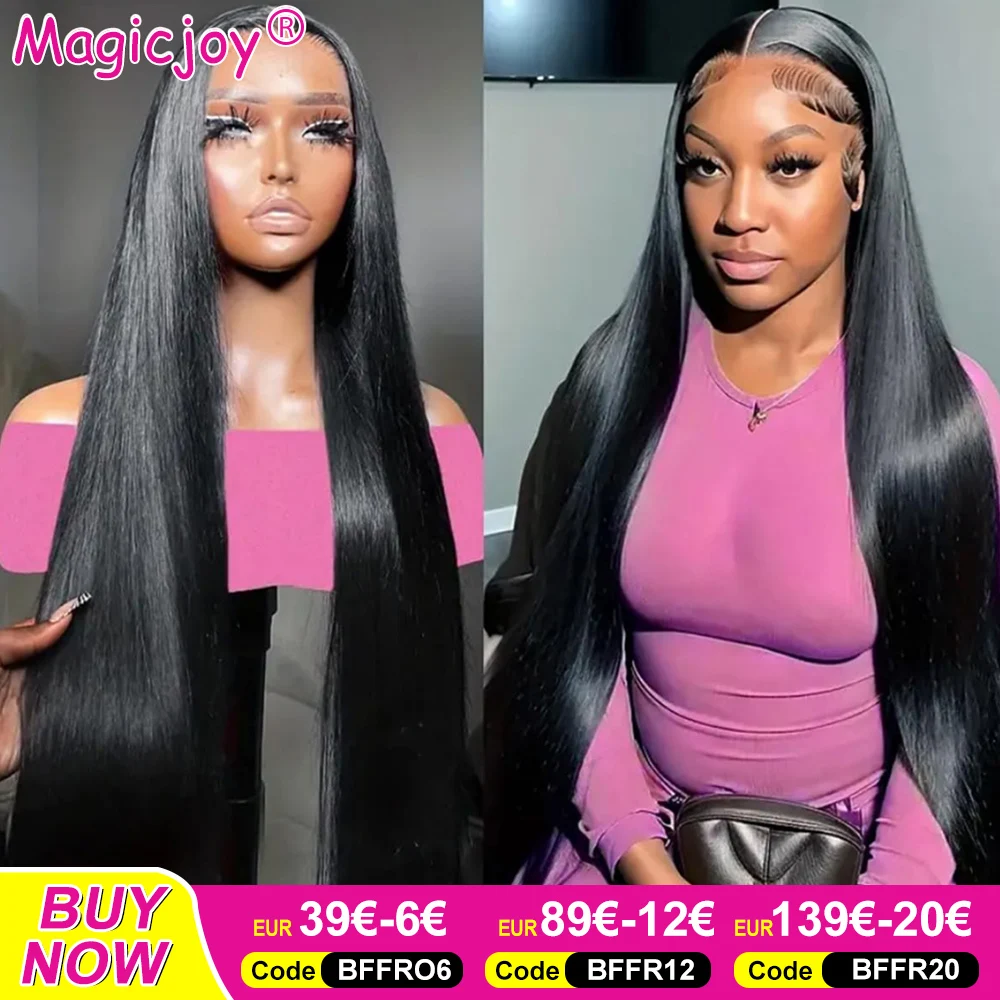 Vrvogue Nature Black Pre Plucked Bone Straight 13x4 13x6 HD Lace Closure Front Wigs Human Hair With Baby Hair Lace Frontal Wigs