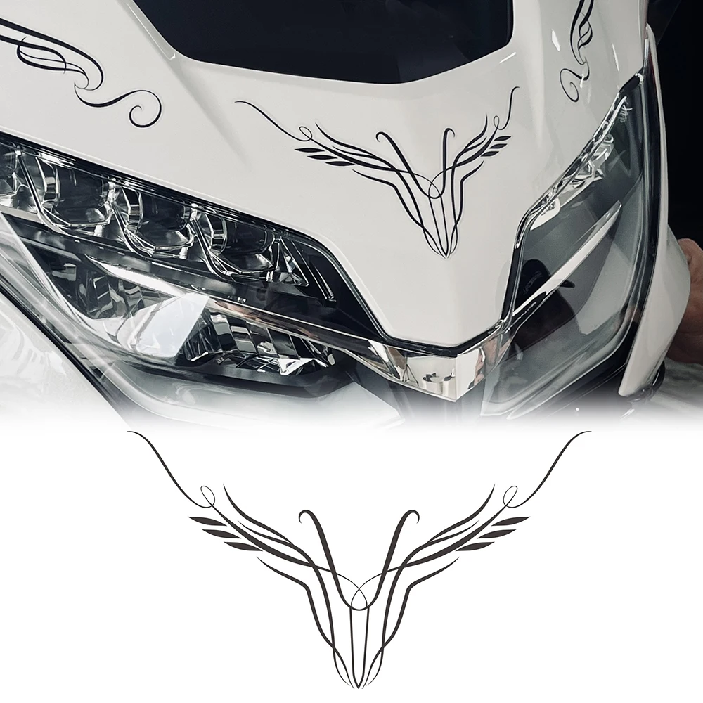 PANICAL Stickers Decal Tour Trunk Luggage Cases Tank Pad Protection Emblem For Honda Gold Wing GL1800 GL1800B F6B 2018-2024