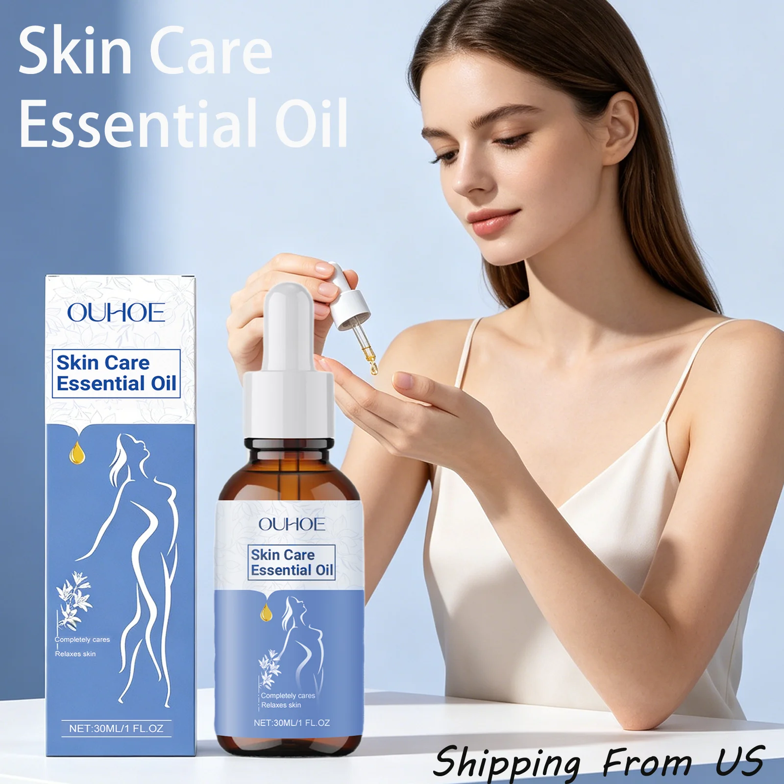 Ouhoe 30ml Skin Care Essential Oil Moisturizing Skin Nourish Soften Soothing Muscle Body Relaxing Massage Care Essential Oil
