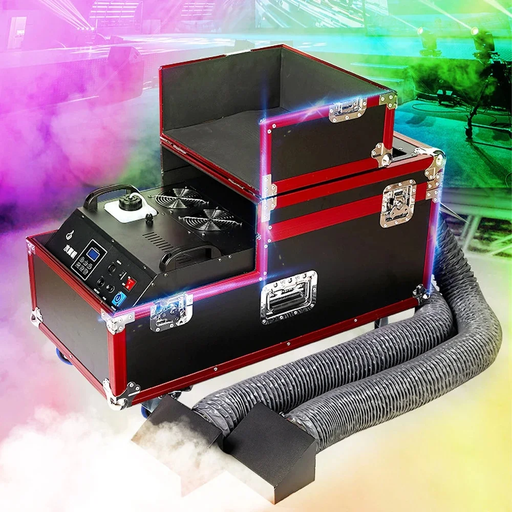 Powerful 3000W Water Fog Machine 3KW Water Based Low Ground Fog Smoke Machine With Double Hose Outlet For Wedding Party Disco DJ