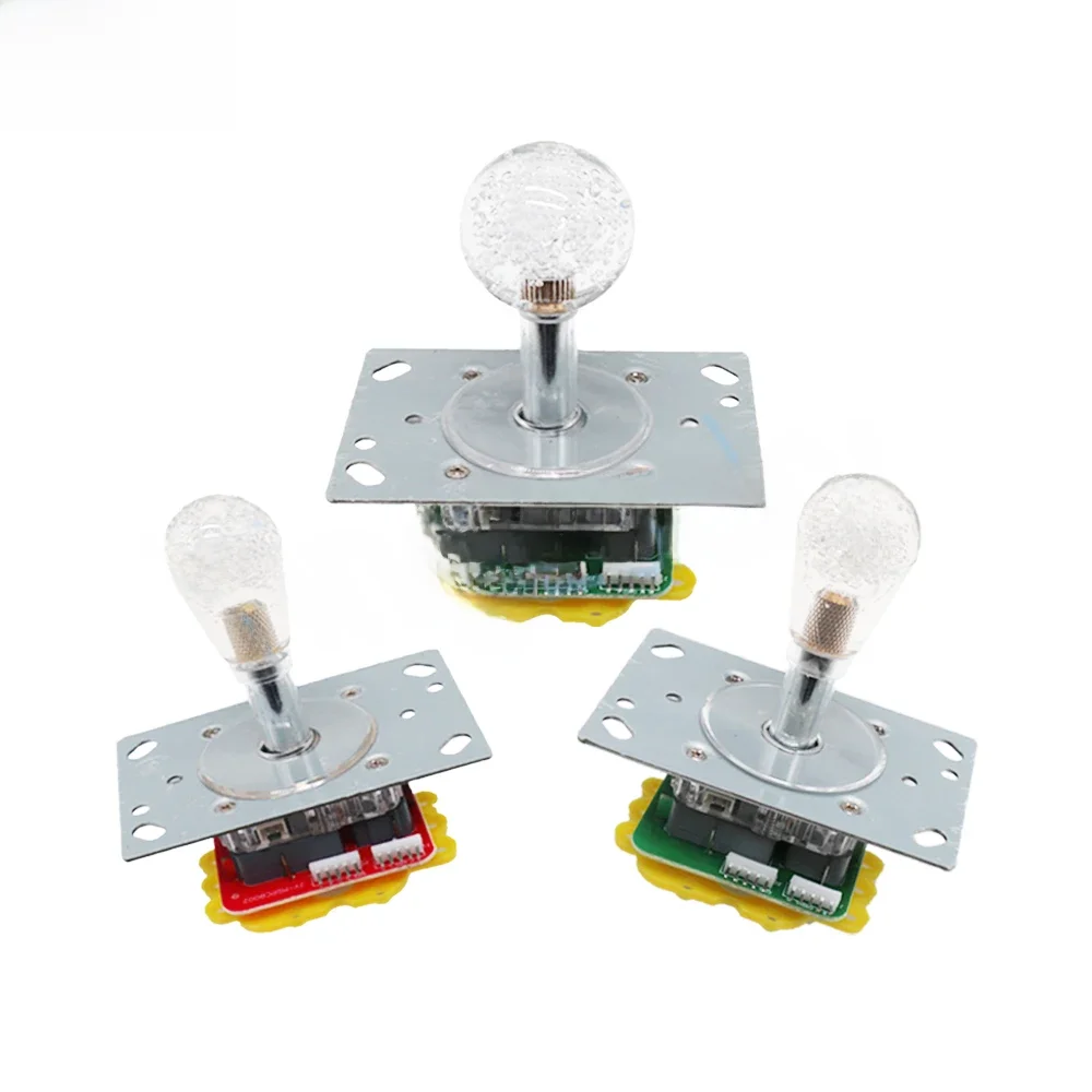 Joystick zręcznościowy LED 12V Kolorowy świecący joystick Do maszyny z dźwigiem pazurowym Maszyna dla lalek Maszyna do koszykówki Mary — zdjęcie 2