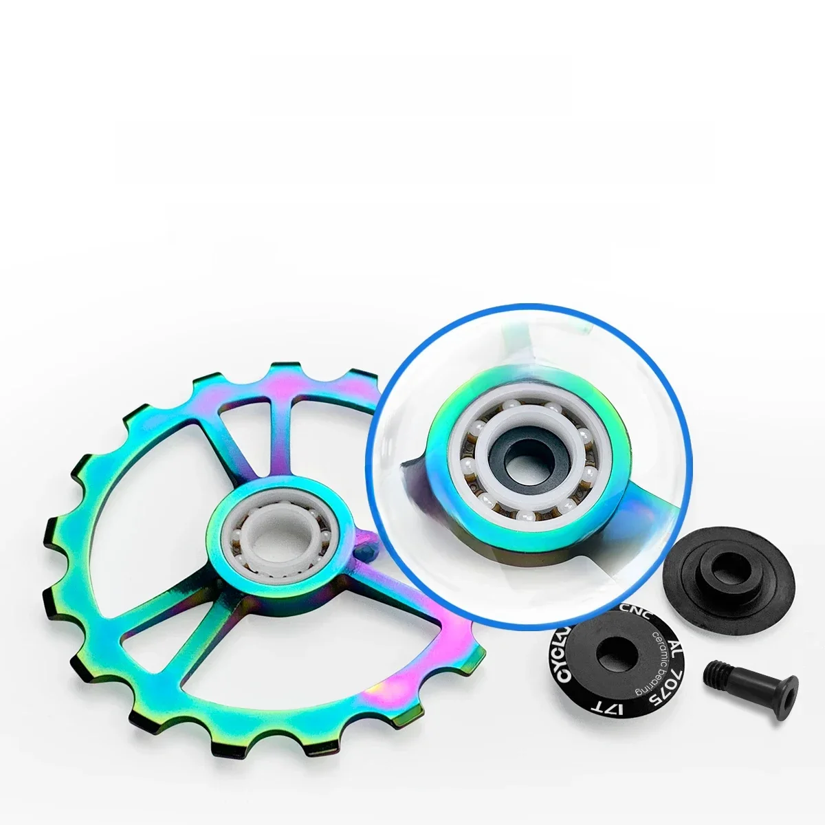 AliExpress CYCLAMI MTB Bicycle Rear Derailleur Jockey Wheel Ceramic Bearing Pulley CNC Road Bike Guide Roller Idler 13T 16T 17T 18T