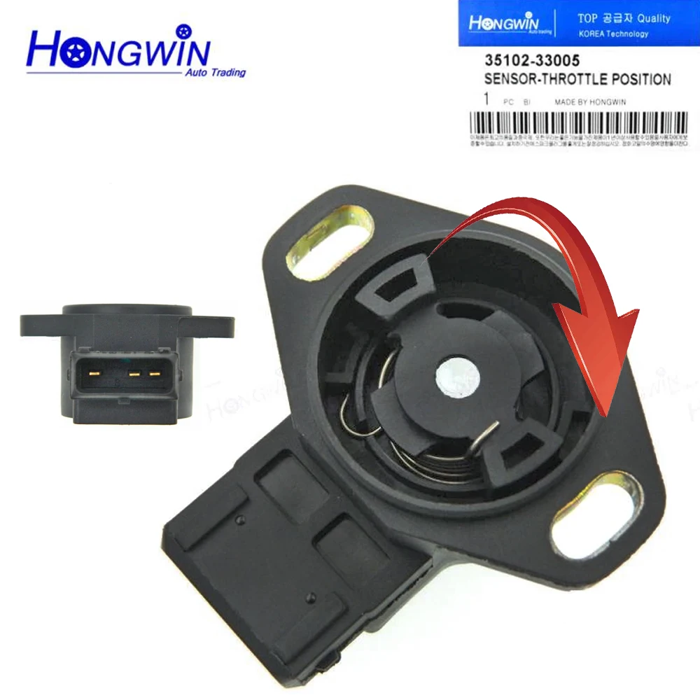Sensor de posición del acelerador TPS para coche, accesorio para Hyundai Sonata Elantra Excel Scoupe Mitsubishi Eclipse Precis Galant Lasee MD614510, 35102-33005