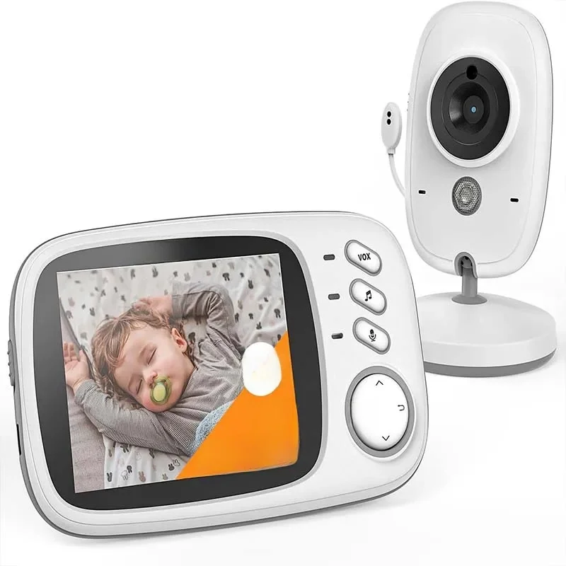 Boifun babyfoon met camera, bewaking met 3,2 inch digitaal LCD-scherm Draadloos, VOX, nachtzicht, temperatuurmonitor - afbeelding 2