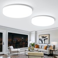 Ultra-thin Round LED Ceiling Light Bedroom Light Neutral White Cool White Warm White 48W 36W 24W 18W LED Ceiling Light