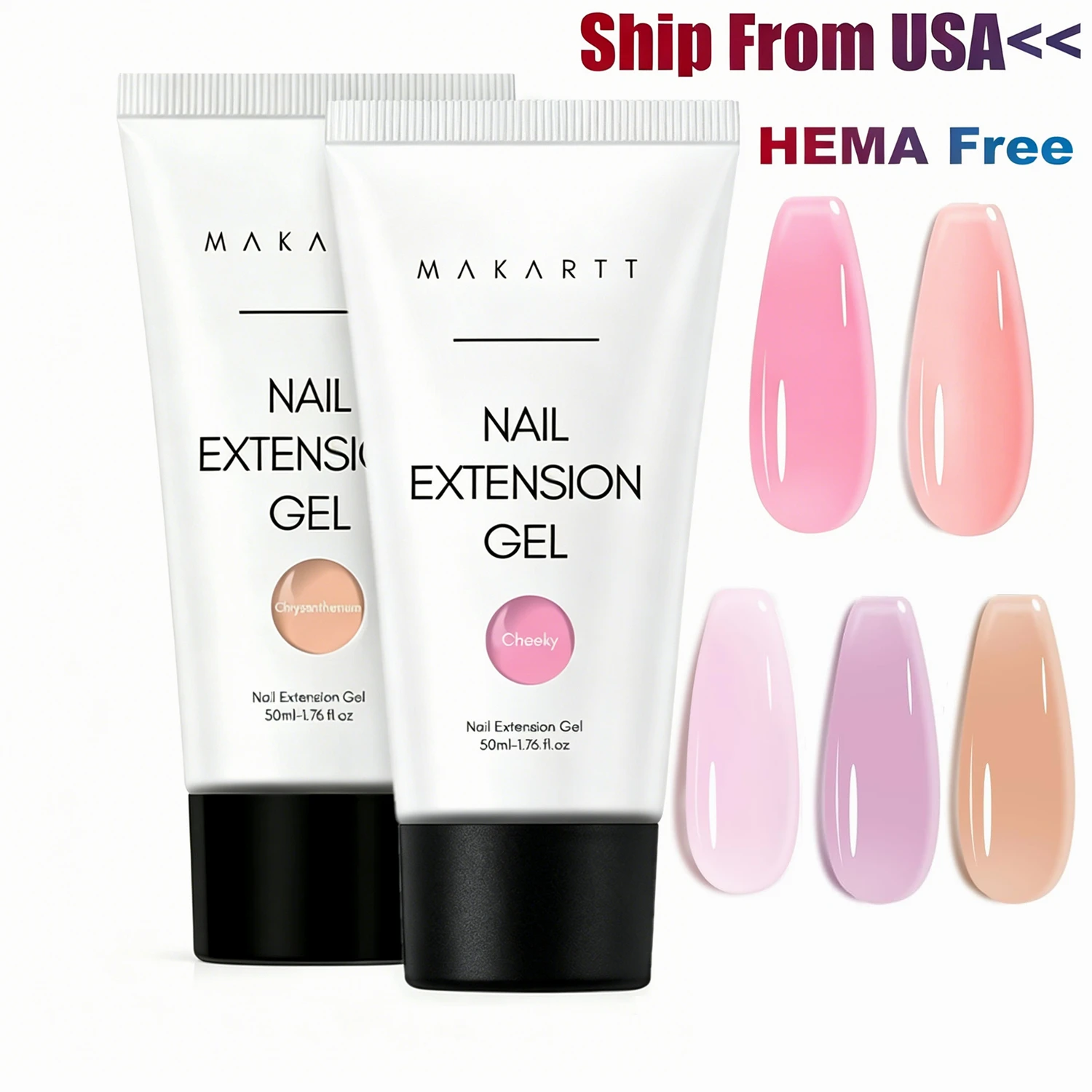 

Makartt Poly Nail Extension Gel for Nails ,Clear Pink Builder & Sculting Soak Off Hard Gel for Strong Natural Look for Beginer