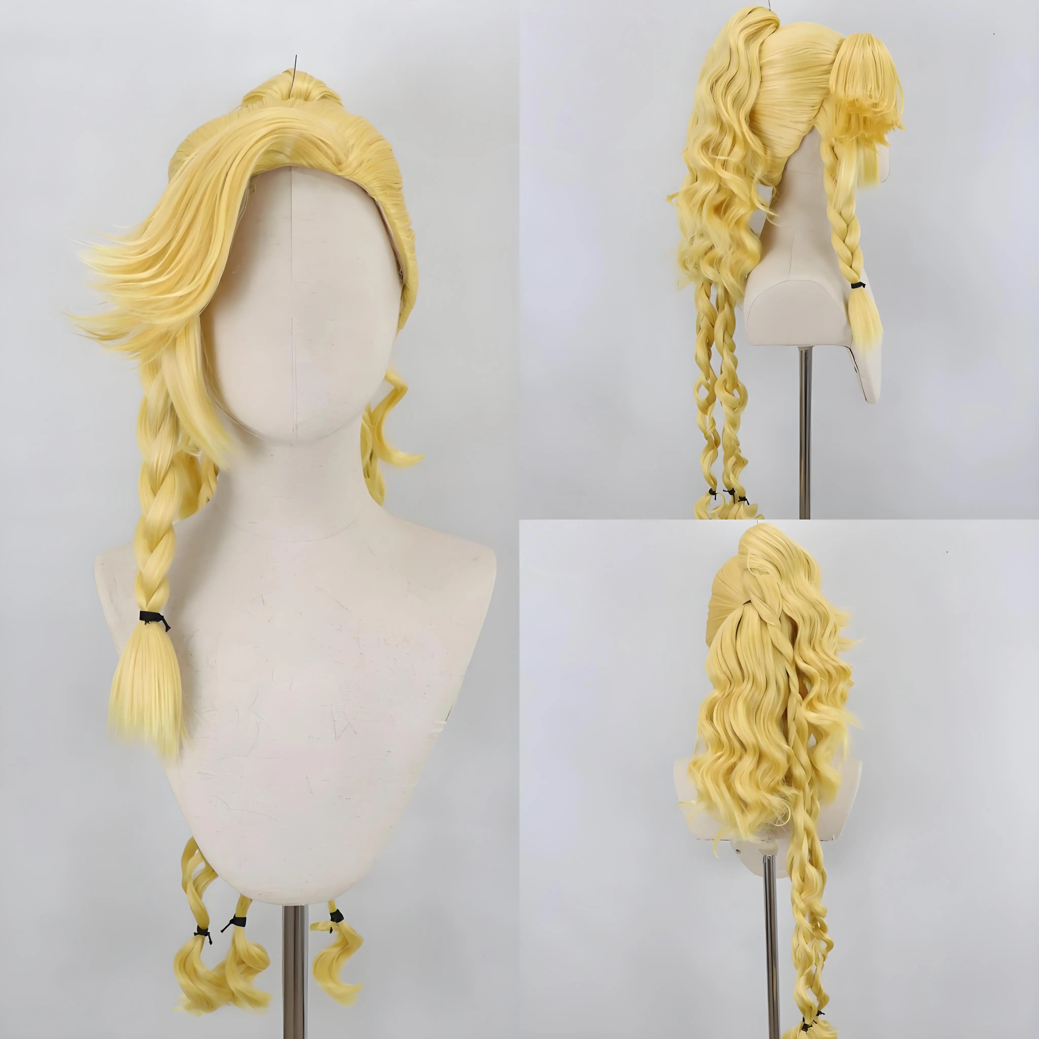 Monster Hunter Wilds Cosplay Pruik Gemma Gouketsuji Bruin Hittebestendig Synthetisch Haar Anime Kostuum Accessoire