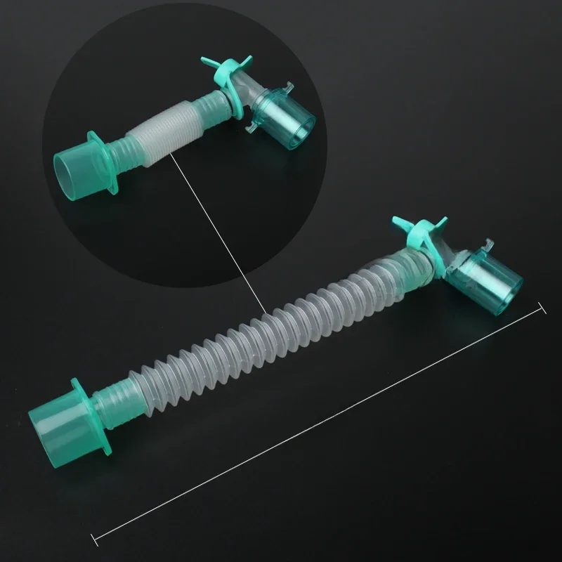Tube d'extension de fil de Circuit respiratoire d'anesthésie stérile, Tube d'aspiration rétractable, Joint rotatif multifonctionnel en forme de L