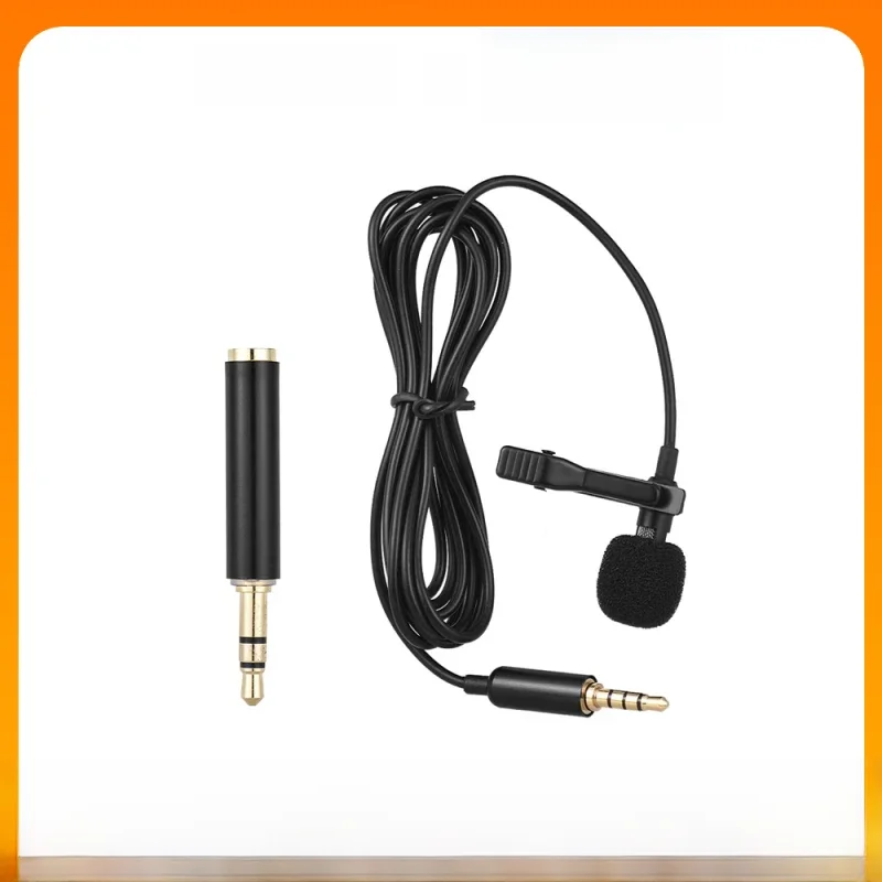 Andoer EY-510A Mini micro à condensateur Lavalier à pince Portable Microphone filaire pour iPad Android Smartphone appareil photo reflex numérique PC