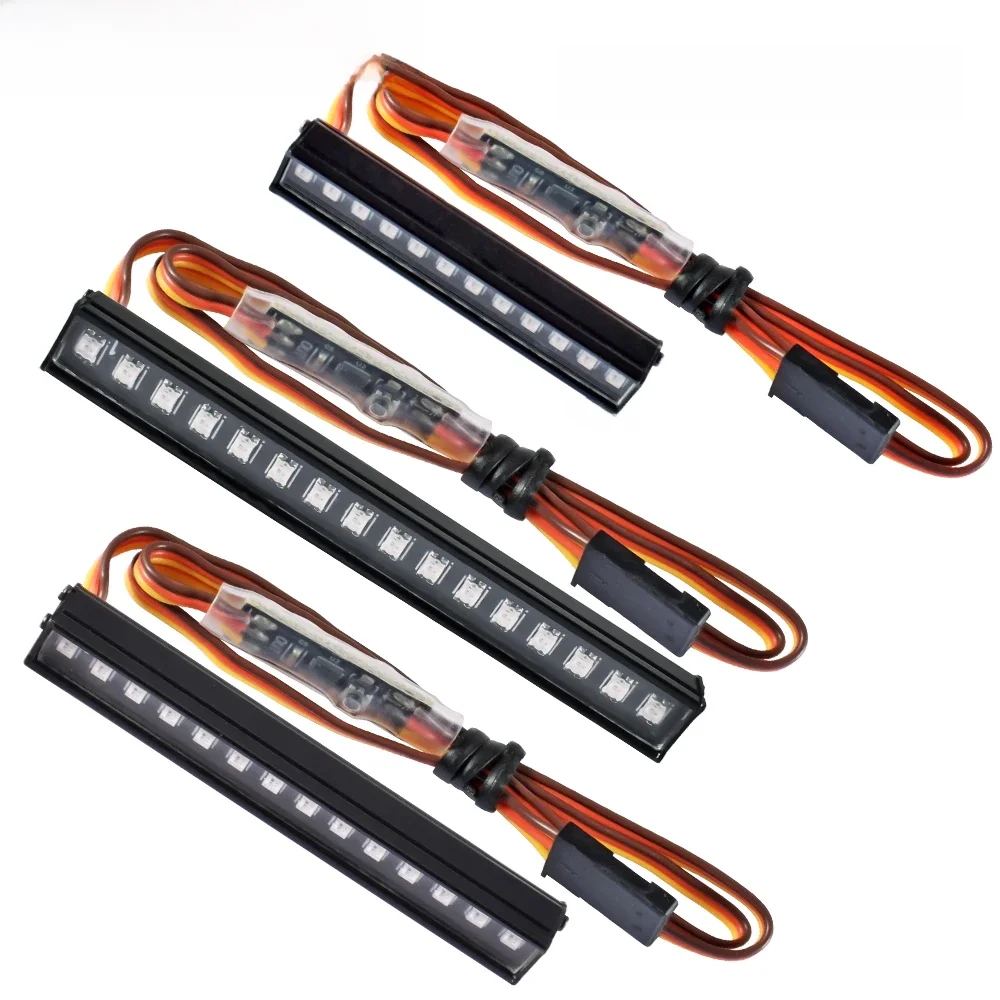 DUMBORC RC LED Light Bar Kolorowy zestaw lamp dachowych 45/56/64MM 8 trybów dla RC Crawler Car AXIAL SCX24 Bronco C10 JLU Gladiator — zdjęcie 2