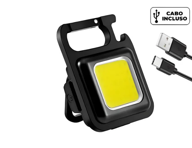 Mini Lanterna Com led Portátil/USB Recarregável Iuminação ajustavél 3 Modos De Luz Lanternas De Chaveiro E Abridor De Garrafas