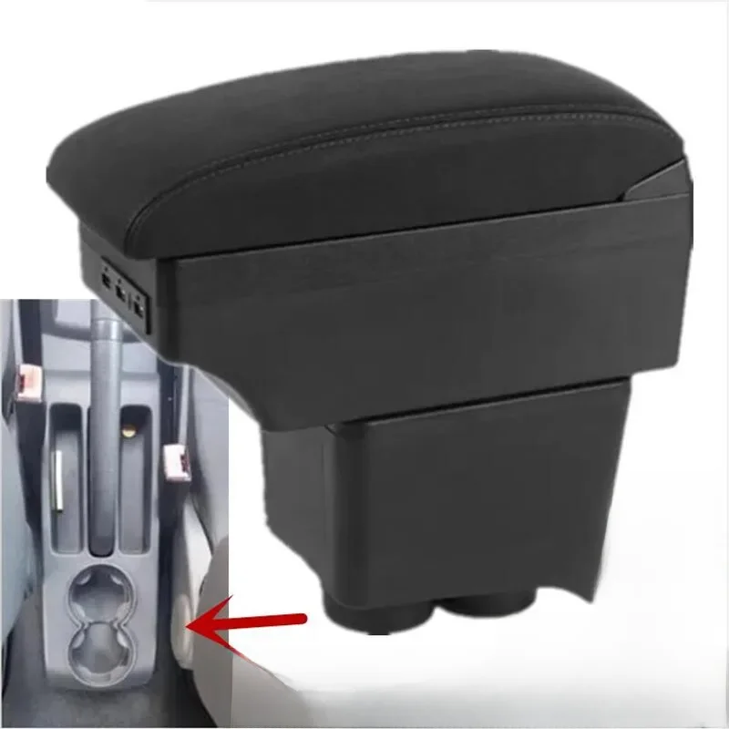 Voor Volkswagen Polo Armsteun doos Voor VW Polo 9N3 Mk4 Auto Armsteun doos 2002-2009 Interieur Retrofit opbergdoos auto accessoires - afbeelding 2