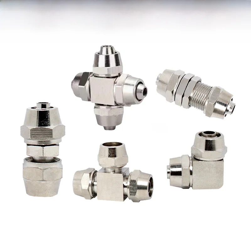 KLV KLE KLZA KLU raccord pneumatique en cuivre connecteur rapide d'air pour Tube de tuyau 4 6 8 10 12 14 16MM connexion rapide