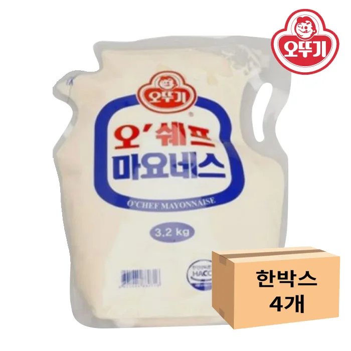 Ottogi chef mayonnaise (standing pouches) 3.2kg x 4 1 box