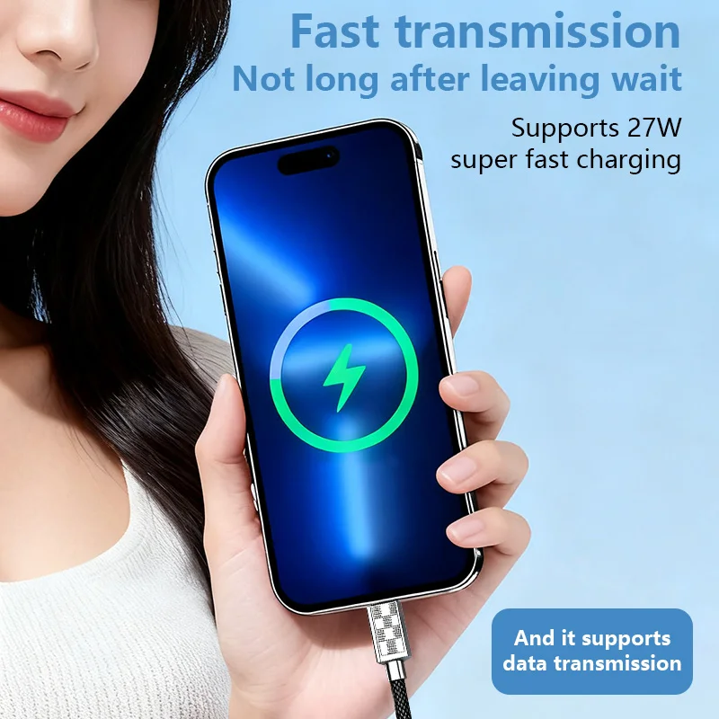 USB-C to Lightning Fast Charging Cable Thickened Braided Pure Copper Wire Core Type-c to Lightning Charger Cable,Lightning Cable