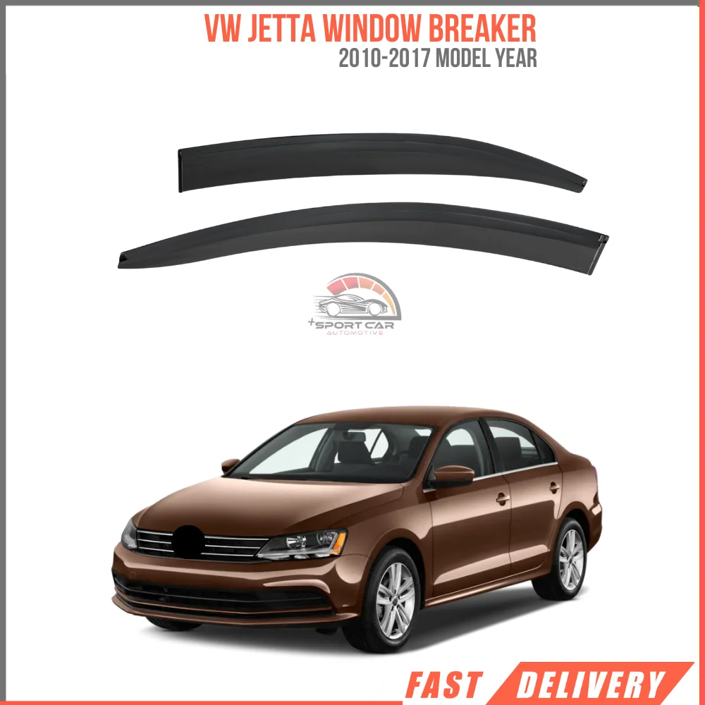 FOR VW JETTA 2010-2017 Sport Style glass spoiler 4 piece car rain protection Sport Style accessory-Free Shipping