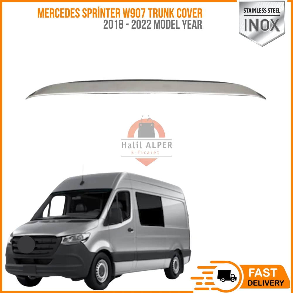 

For Mercedes Sprinter W907 Trunk Lid Cover (2018 2022) -1 Piece - stainless steel car accesses-Free Shipping