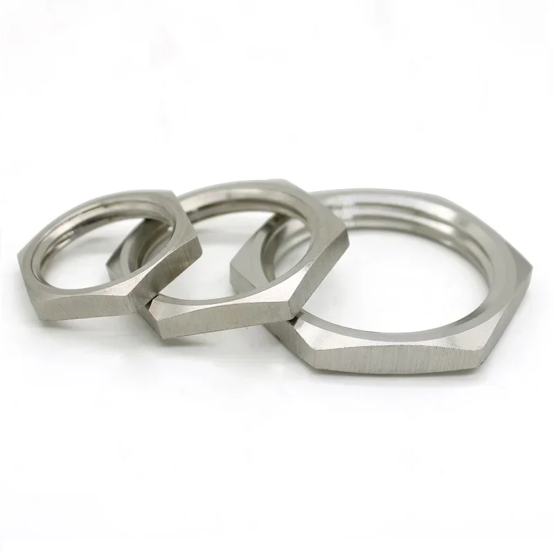 Écrou fin de verrouillage Hexagonal à filetage interne BSP en acier inoxydable 304, 1/8 "1/4" 3/8 "1/2" 3/4 "1" 1-1/4" 1-1/2 "2" 3 "4", raccords d'écrou