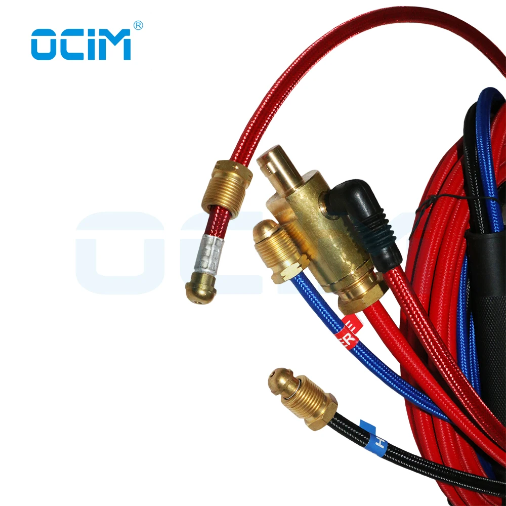 Imagem -05 - Mangueira Macia Super Vermelha da Tocha Wp20 4m de Tig com o Conector 3570 da Tomada da Mudança de 814l