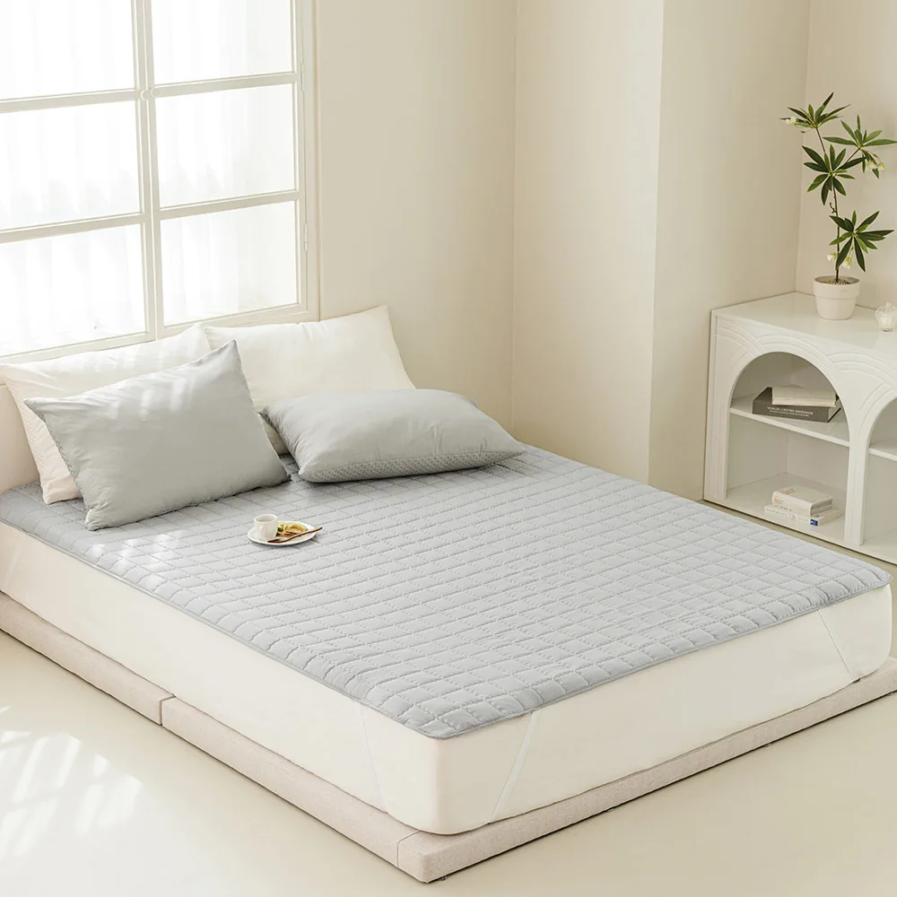 وسادة سرير مبطنة ذات نطاقات ثابتة مضادة للبكتيريا من Thezari S/Ss، Q (4 ألوان) #2