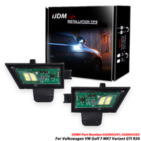 2Pcs No Error Car LED Side Under Mirror Lamps Puddle Light For Volkswagen VW Golf 7 MK7 Variant GTI R20 Sportsvan Touran MK3 T5