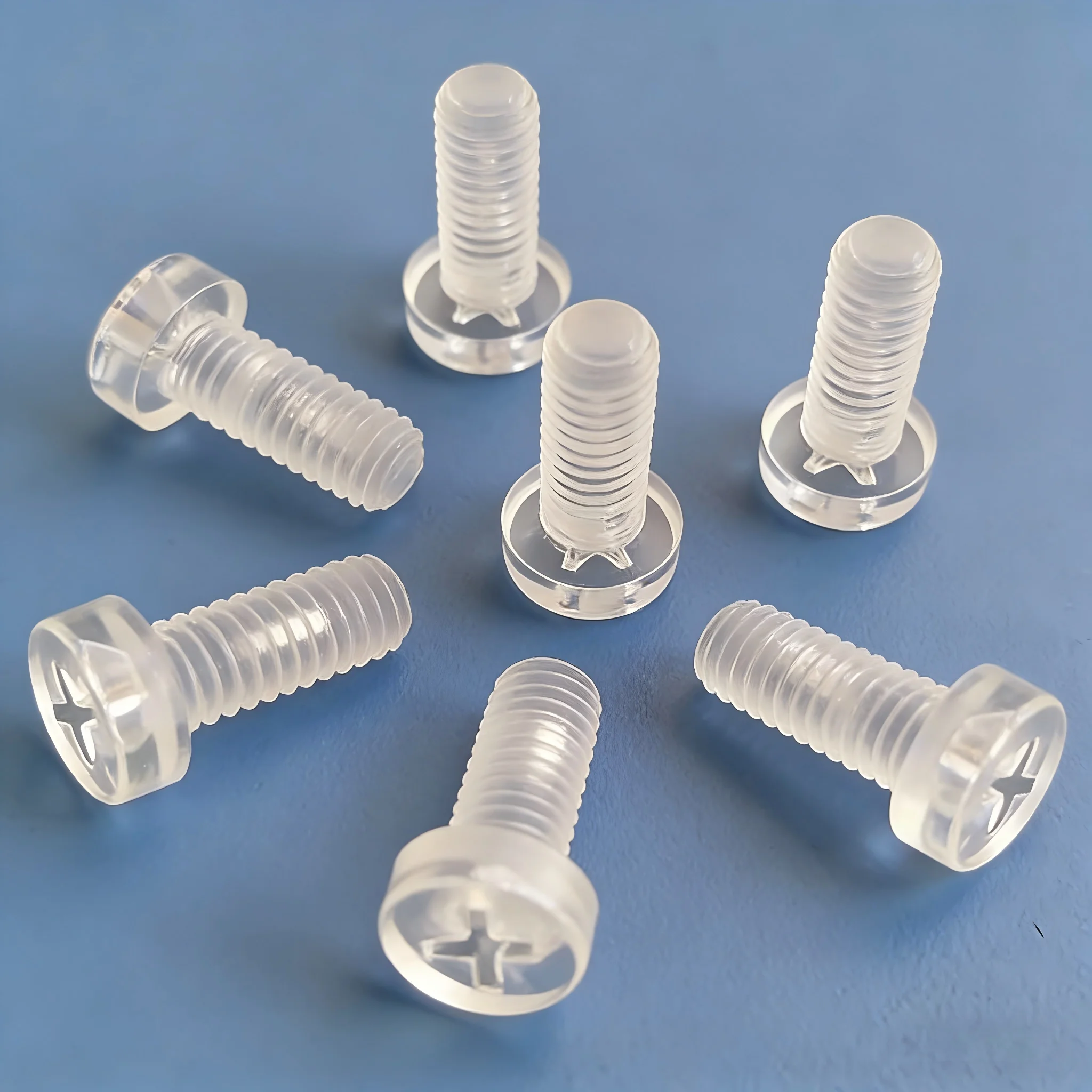 

1000PCS M3 M4 M5 M6 Transparent Plastic Screw with Phillips Cross Recess Round Pan Head For Acrylic PC Plate 1000pcs/lot