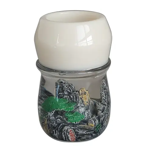 Dscosmetic 높은 산 수지 손으로 만든 면도 브러쉬 손잡이 남자 면도 브러쉬