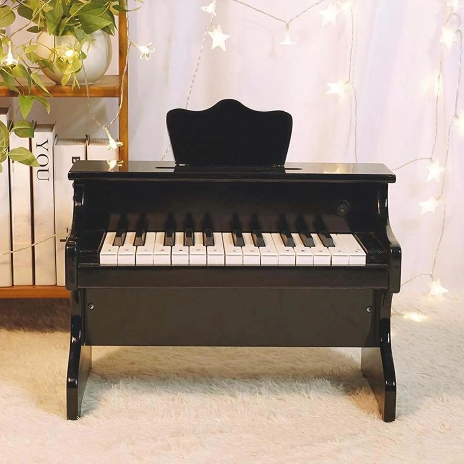 เด็กคีย์บอร์ดเปียโนเปียโนไม้สําหรับเด็กวัยหัดเดิน 25 คีย์เพลงแบบพกพาคีย์บอร์ดของเล่นสําหรับชายหญิงเด็กของขวัญเล่น