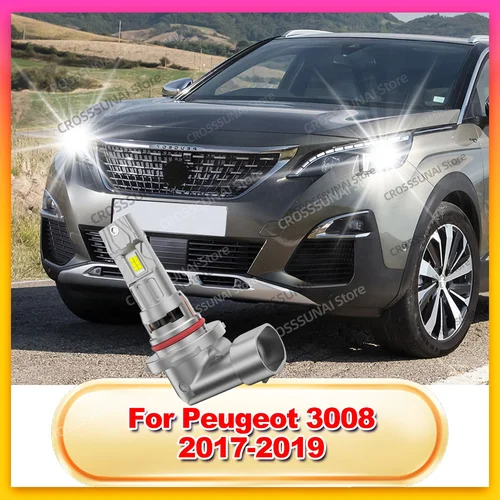 Imagen 1 del producto 2/4 Uds bombillas LED de coche para Peugeot 3008 2017 2018 2019