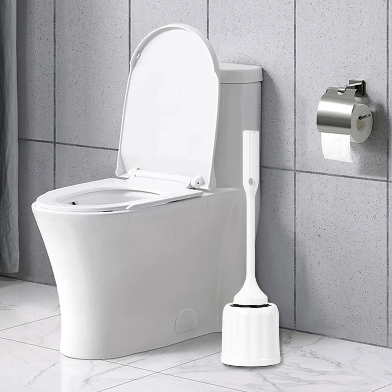 

Электрическая щетка для унитаза и держатель для унитаза с держателем для туалета отеля с длинной ручкой Электрическая щетка для унитаза и держатель