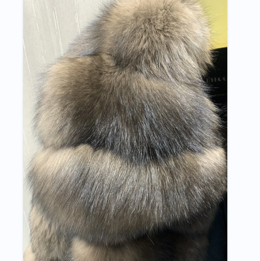 Imagem -05 - Cabolsa Real Fox Fur Destacável para Mulheres Colete Destacável Transformação Removível Cabolsa Grosso Quente Cabolsa de Pele Sólida Fashio Luxo