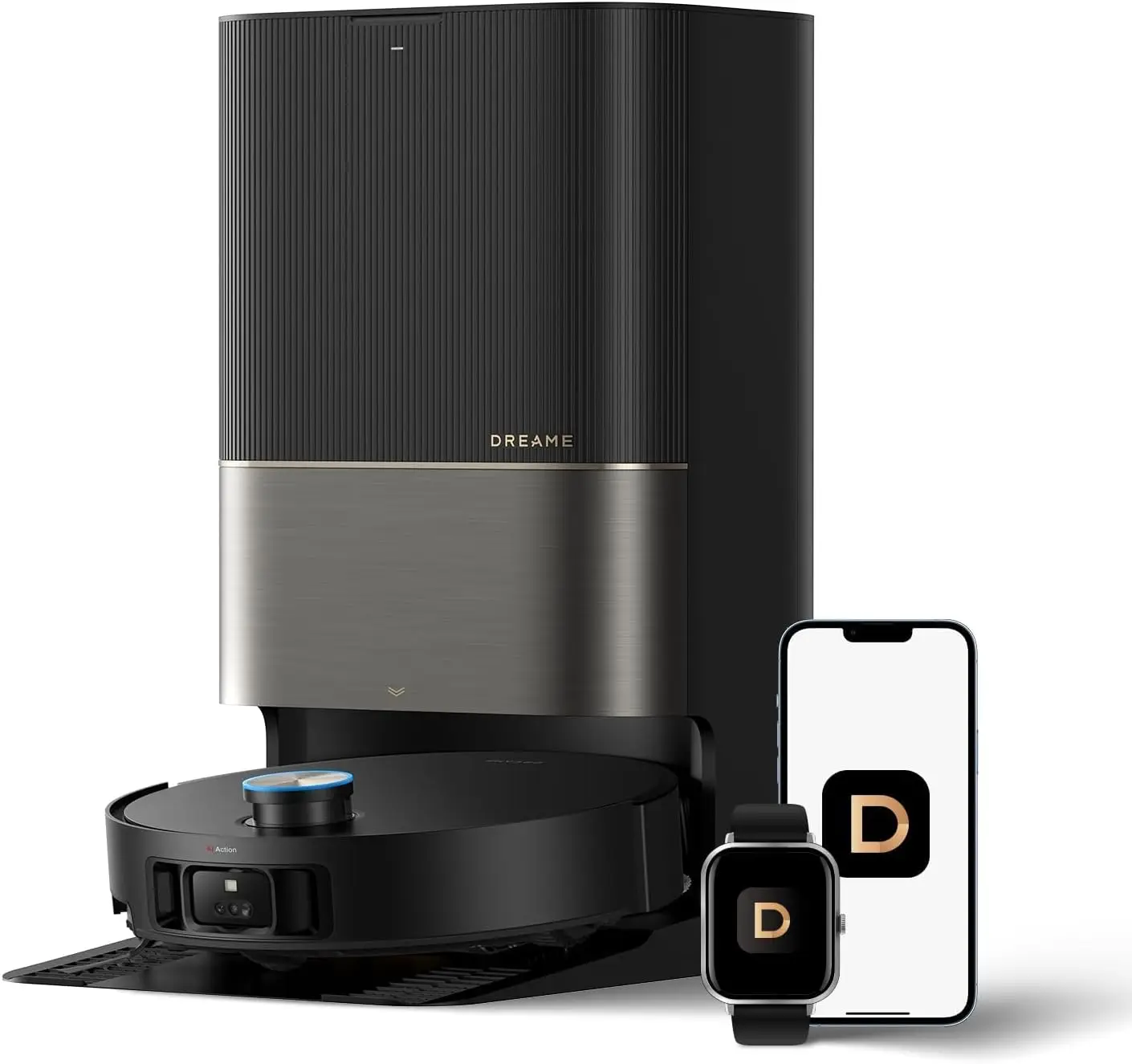 مبيعات مخفضة 2025-100% DREAMES X50 Ultra Robot Vacuum وممسحة مع مكنسة كهربائية فارغة وممسحة ذاتية التنظيف، وتجنب العوائق