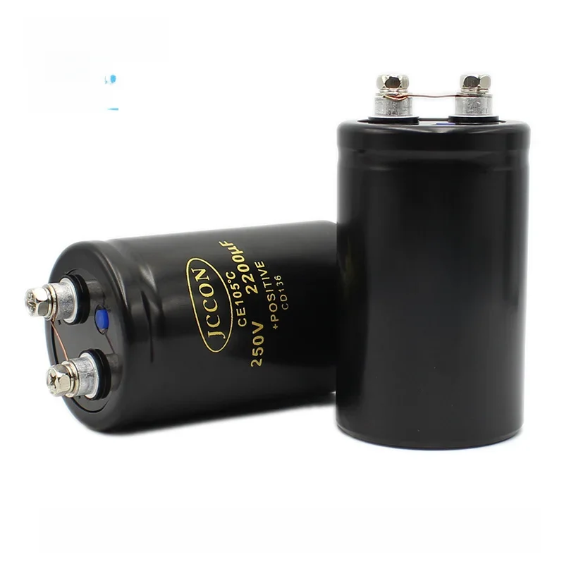 Kondensator elektrolityczny JC Bolt 250V 2200UF 50x80mm CD136 Kondensator śrubowy o zmiennej częstotliwości CE105 ℃   Oryginalny, fabrycznie nowy — zdjęcie produktu 7