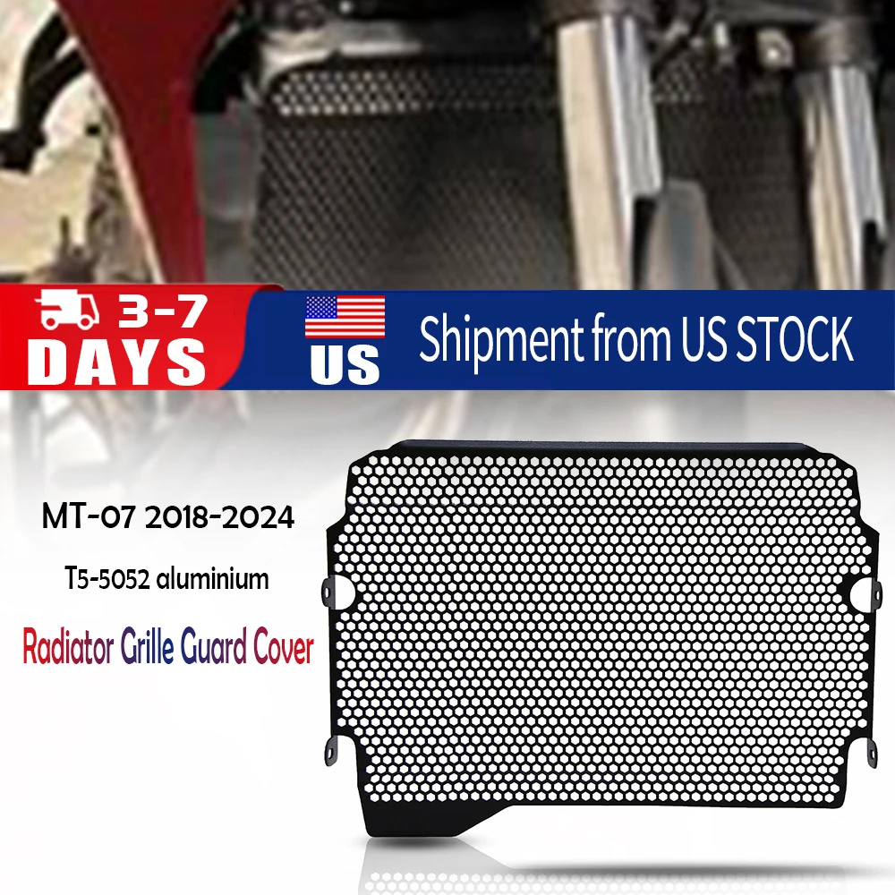 2024 2025 For Yamaha MT-07 MT07 Radiator Guard Protection Grille Cover 2013 2014 2015 2016 2017 2018 2019 2020 2021 2022 2023