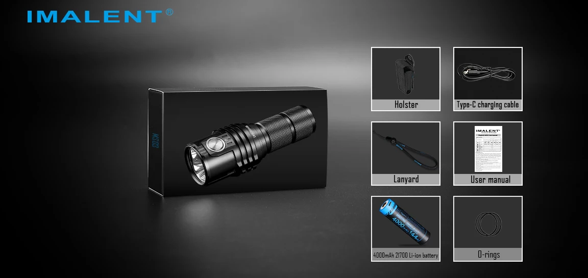 IMALENT MS03 EDC Leistungsstarke Taschenlampe 13000 Lumen Cree XHP70.2 LED-Handlampe Wiederaufladbare Wasserdichte Taschenlampe für Camping und Suchaktionen – Detail 13