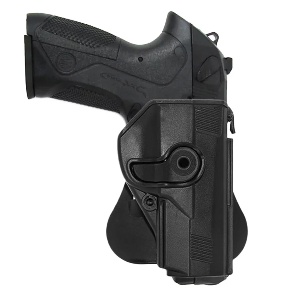 

IMI Tactical Pistol Holster (Right Handed) 360 Degree Rotating Case Hunting Belt Accessory Suitable for G17/19/M1911 Etc