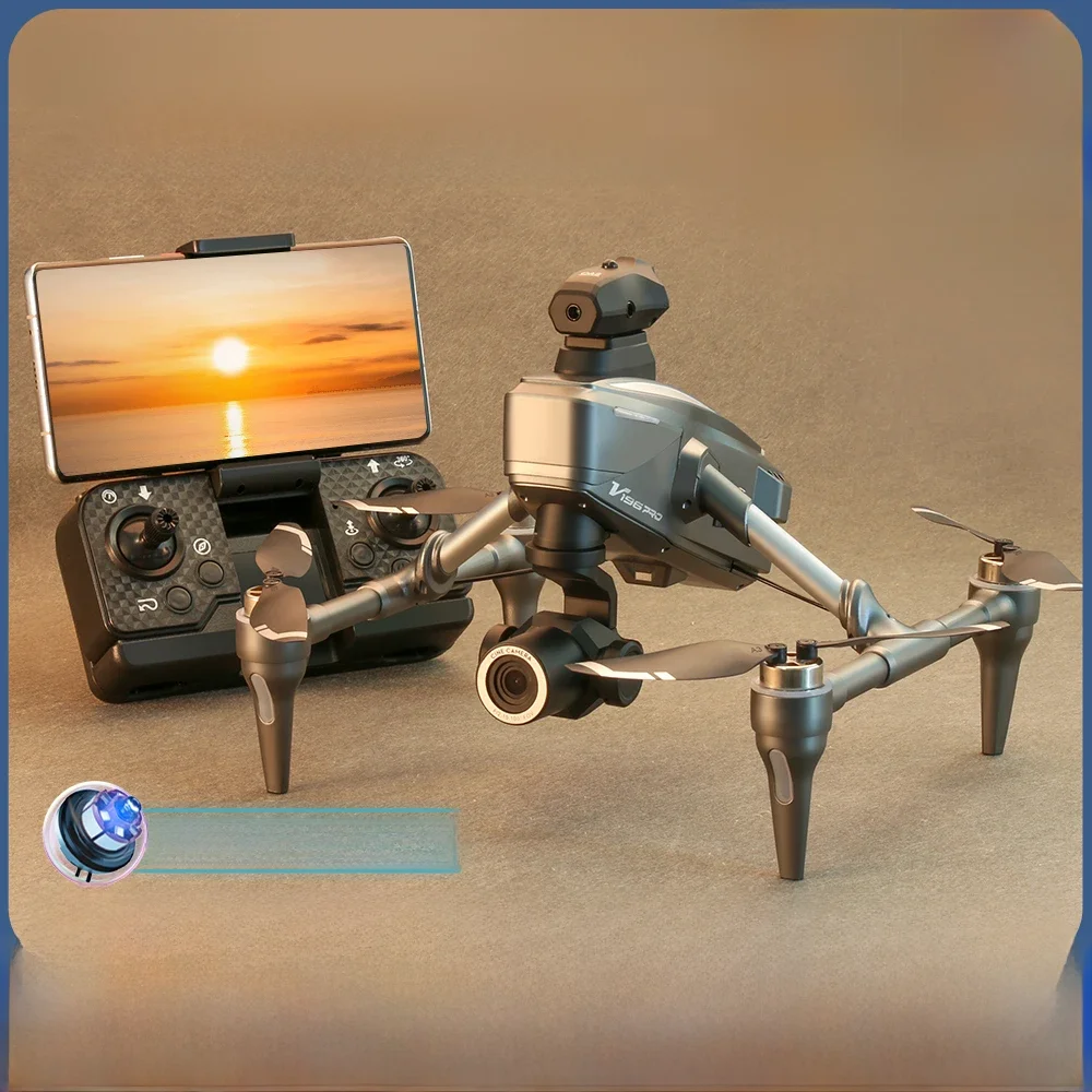 V196 Pro Drone 8K Hd Dual Camera Optische Flow Obstakel Vermijding Luchtfotografie Borstelloze Motor Quadcopter Rc Legering Drones - afbeelding 2
